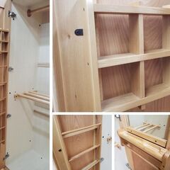 K8　展示品 丸田木工 Cecile セシル　 三枚扉 ワードロープ　定価62万円の画像