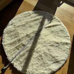 洗える　円形ラグ　カーペットの画像