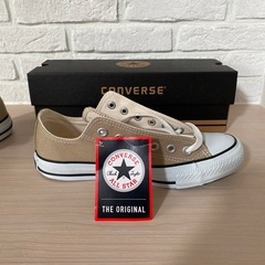 ★CONVERSE ALL STAR★ベージュ スニーカー　23.5cmの画像