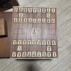 将棋盤、将棋駒　王将オブジェの画像