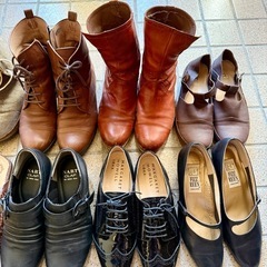 【無料】パンプス、ブーツ、NIKEスニーカーなど9足の画像