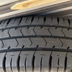 スズキハスラー　ホイール付きラジアルタイヤ　バリ溝の画像