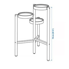 IKEA プランタースタンド　SATSUMAS サッツマスの画像