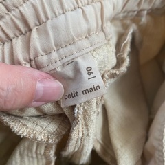 プティマイン コーデュロイショートパンツ 90の画像