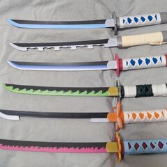 3本〜　鬼滅の刃　日輪刀風　おもちゃの刀の画像