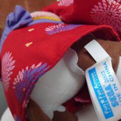 ディズニー ちびーず 2003年セガ限定 ミッキーミニー晴れ着物BIGぬいぐるみの画像