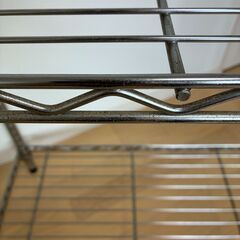 シルバーラック 4段 幅88cm 高さ160cm 奥行35cm スチールラック 収納棚（解体渡し・キャスターなし・倉庫保管品）の画像