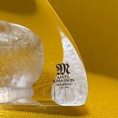 マッツジョナサン Mats Jonasson 干支 巳年 白蛇 クリスタルの画像