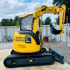 千葉県発コマツ●ミニショベル●PC30UU-5●1575Hrs●倍速●年式2014●3Tクラス●アームクレーン●リペイント済みの画像