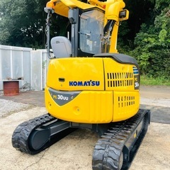 千葉県発コマツ●ミニショベル●PC30UU-5●1575Hrs●倍速●年式2014●3Tクラス●アームクレーン●リペイント済みの画像