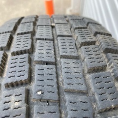 No.158スタットレスタイヤ145/80/R12 4H PCD100 スチールホイール付4本セットの画像