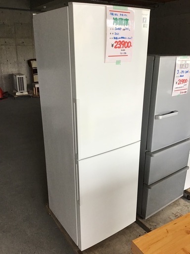 ●販売終了●SHARP     2ドア冷蔵庫　2021年製　310L     冷蔵185L     冷凍125L     中古品　※無線LAN機能はノーチェック