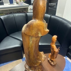 【極上の木彫】観音菩薩 観音様★仏像★鎮宅辟邪★黄楊木★木彫★装飾品★工芸品★の画像