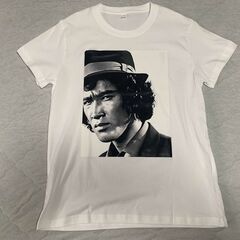 【新品未使用】松田優作 モノクロ肖像プリントTシャツ メンズLの画像