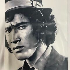 【新品未使用】松田優作 モノクロ肖像プリントTシャツ メンズLの画像