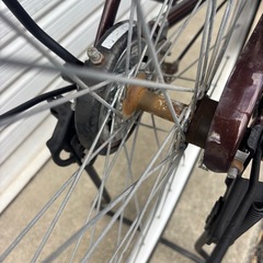 【整備士による点検済み】　☆前後良品中古タイヤ☆   　26インチLEDオートライト軽快車　防犯登録料込価格︎‼︎の画像