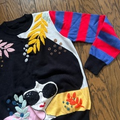 レディース ニット トップス　の画像