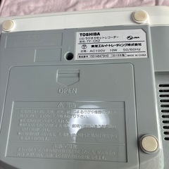 東芝 CDラジオカセットレコーダー　2015年製の画像