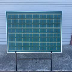 【那須町役場】スタンド付き　黒板　方眼 カフェ　メニュー表【管理番号356】の画像