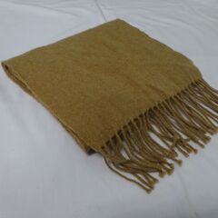 ( E-9 )UNIQLO ユニクロ カシミヤマフラー カーキ ブラウン ベージュ 261-420948 中古 未使用品の画像