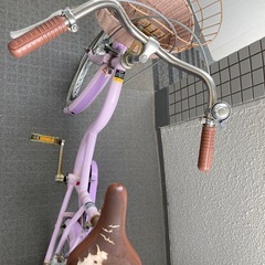 自転車　子供　20インチ　パープルの画像