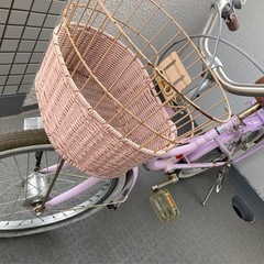 自転車　子供　20インチ　パープルの画像