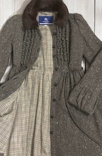 バーバリーブルーレーベル　ロングコートMサイズ