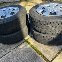 2021年製 BRIDGESTONE 195/65R15 91S BLIZZAK XG02 ブリザック ブリヂストン スタッドレス VRX2 4本セット　純正ホイール付の画像