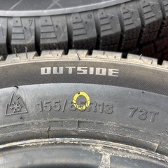 155/65R13  スタッドレスタイヤ４本の画像