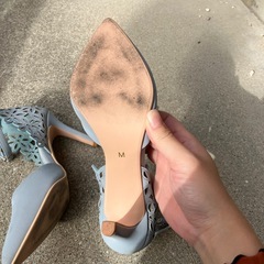 ブライダルシューズ（ブルー）の画像