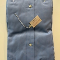 未使用TRUSSARDI トラサルディ  ■種類 長袖ワイシャツ 長袖メンズシャツ 長袖シャツ トップス 紳士服  ■カラーデザイン レギュラーカラー  ■カラーライトブルー水色系青色系無地綿100％襟回り42-ゆき80メンズmen男性用紳士製品タグ袋の画像