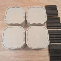 洗濯機かさ上げ台＋ゴムマットセット／FUSOの画像