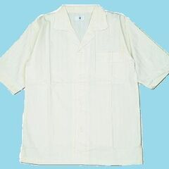 380円　前開きシャツ５分丈袖　ルームウェア　クリーム色　寝間着　部屋着　入院の画像