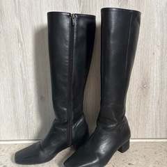 ロングブーツ　くろ黒の画像