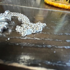 シルバー　
タイニーCHシルバー925　クロスチャーム with パヴェの画像