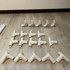 【美品】popomi メッシュベビーサークル(ホワイト)の画像