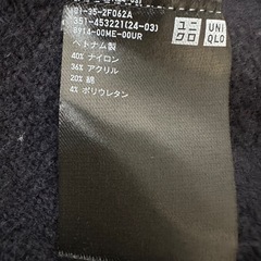 ユニクロ　メンズ　セーター　の画像