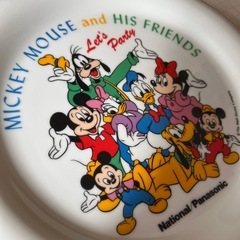 National/Panasonic Disneyミッキーマウスお皿の画像