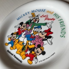 National/Panasonic Disneyミッキーマウスお皿の画像