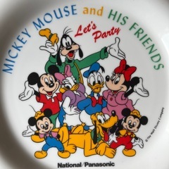 National/Panasonic Disneyミッキーマウスお皿の画像