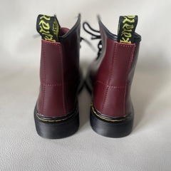 合成皮革 冬用 レディース ブーツ スノーブーツ 24㎝ 赤茶色 スケルトン ゴム底 未使用自宅保管品  の画像