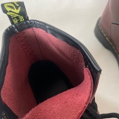 合成皮革 冬用 レディース ブーツ スノーブーツ 24㎝ 赤茶色 スケルトン ゴム底 未使用自宅保管品  の画像