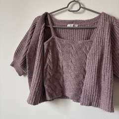 ナイスクラップ　NICE CLAUP カーディガン　きゃみそキャミソールの画像