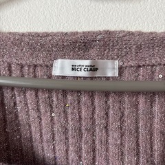 ナイスクラップ　NICE CLAUP カーディガン　きゃみそキャミソールの画像