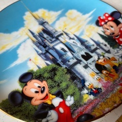 Disney ミッキーミニーのシンデレラ城　飾り皿の画像