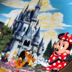 Disney ミッキーミニーのシンデレラ城　飾り皿の画像
