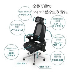 Lowya 購入 メッシュオフィスチェア　リクライニング
の画像