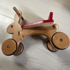 3輪車　木製　部屋内のみで使用の画像