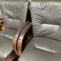 回転椅子 2台 おまとめ 傷あり 椅子  チェアの画像