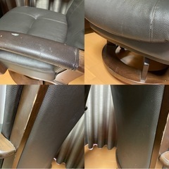 回転椅子 2台 おまとめ 傷あり 椅子  チェアの画像
